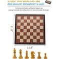 thumbnail image 3 of Chess Sets Magnetic Board Games - 11.8 Inches Travel Chess Set for Teenager & Adults, Wooden-Style Folding Portable Chess Gifts Classic 2-Player Strategy Family Game for Beginner and Professional, 3 of 9