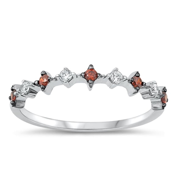 Vintage White Cubic Zirconia Ring .925 Sterling Silver Band Jewelry Female Male Unisex Size 8