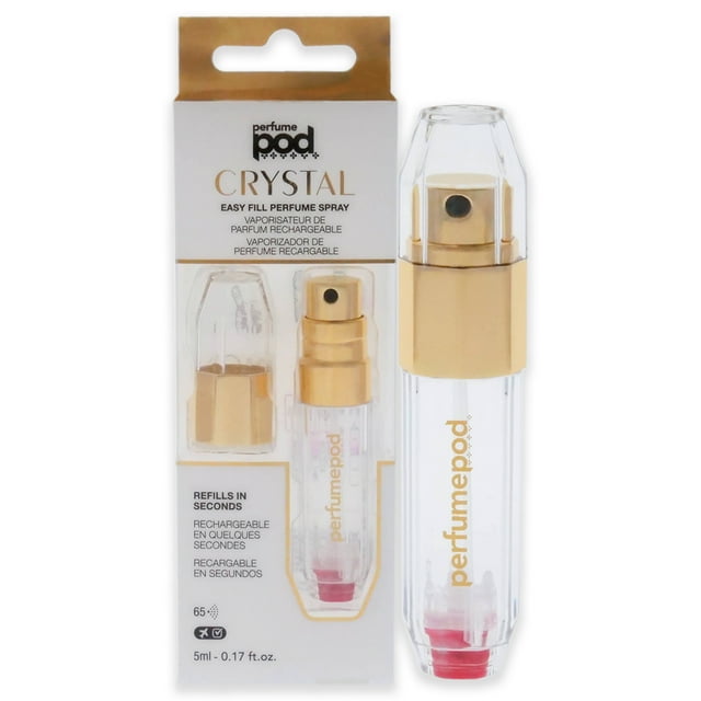 Spray recargable Travalo (vacío) Perfume Pod Crystal Dorado 0.17 oz