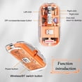 thumbnail image 4 of Mistaha Wireless Transparent Mouse Three-mode Connection Transparent Modes Adjustable DPI Mouse Superior Performance Gaming Mouse, 4 of 8