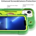 thumbnail image 2 of Compatible avec Étui iPhone 14/Étui iPhone 13 6.1 Pouces avec Support Anneau Rotatif 360° Intégré, Protection Complète de Qualité Militaire Robuste Durable. (Avocat), 2 of 5