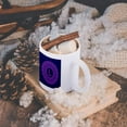 thumbnail image 6 of 3dRose, Monogram L lilac and rich purple mandala on deep royal purple muted grunge damask, 11oz Magic Transforming Mug, 6 of 8