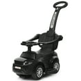 thumbnail image 4 of Topbuy 3 in 1 Kids Ride on Push Car Stroller Sliding Walking Car W/ Horn&Music&Light Black, 4 of 5