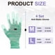 thumbnail image 2 of Guantes Anti-Estáticos 4Set Guante Protector Electroestático, Tamaño Grande Verde, 2 of 6