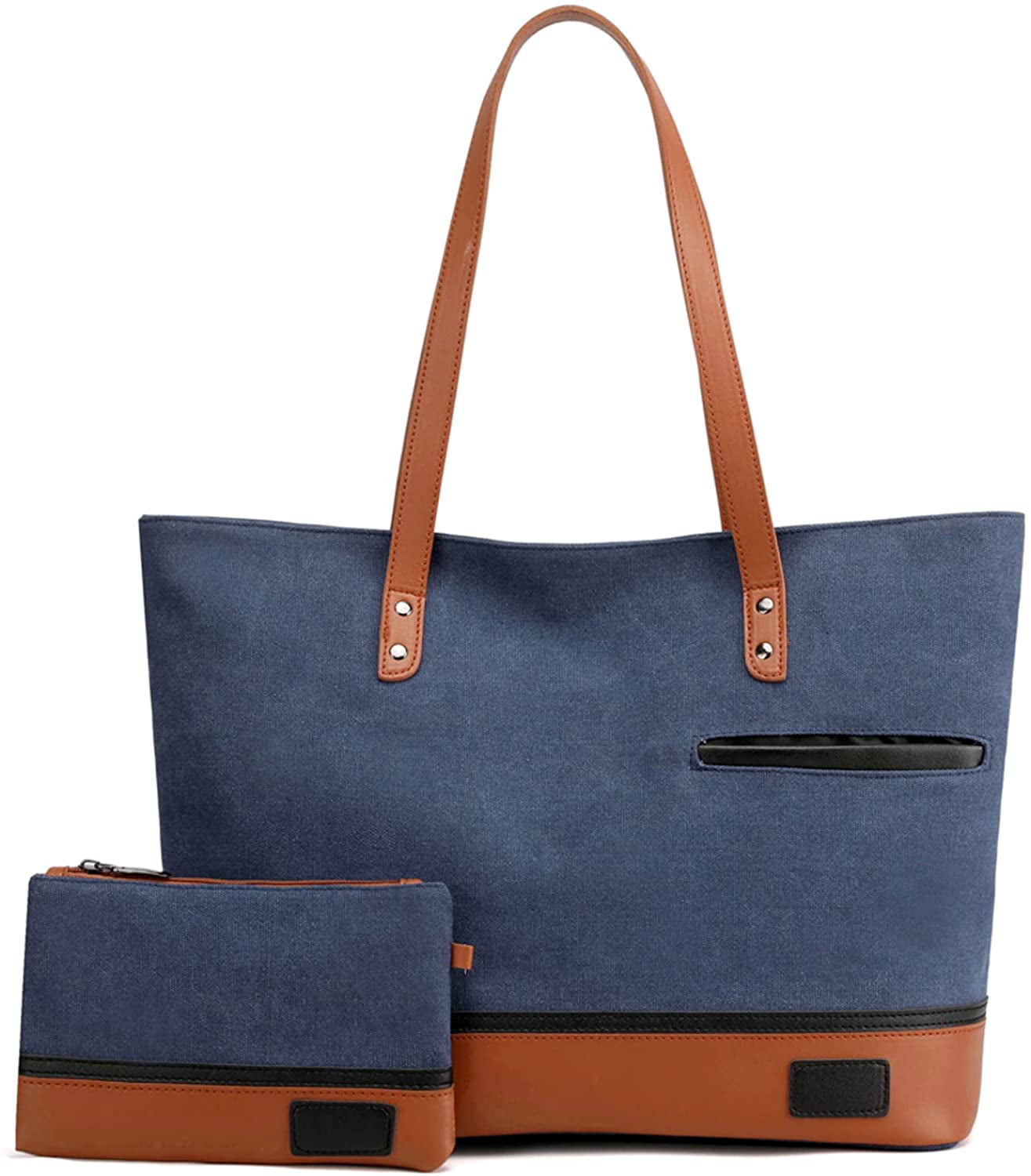 Borke Women Laptop Tote Bag for Work College 15.6 Handbag Shoulder Bag ...