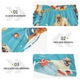 thumbnail image 2 of joogoo Women's Pajama Lounge Shorts Cute Puppies Dog Tropical Bottoms Sleep Short L, 2 of 7