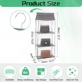 thumbnail image 2 of Organizador de Bolsos Colgante para Closet (Gris, 3 Bolsillos), 2 of 7