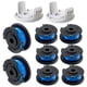 thumbnail image 1 of Carrete de hilo de desbrozadora para Ryobi One + AC14RL3A OEM, 8 carretes de hilo de desbrozadora con 2 cubiertas de carrete, longitud 3,35 m, diámetro 1,65 mm, 1 of 2