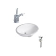 thumbnail image 1 of DROP Bath and Kitchen DR091098 Undermount Bathroom Sink Set, 1 of 6