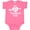 Hot Pink, variant on Inktastic My First Valentine's Day with White Heart and Arrow Boys or Girls Baby Bodysuit