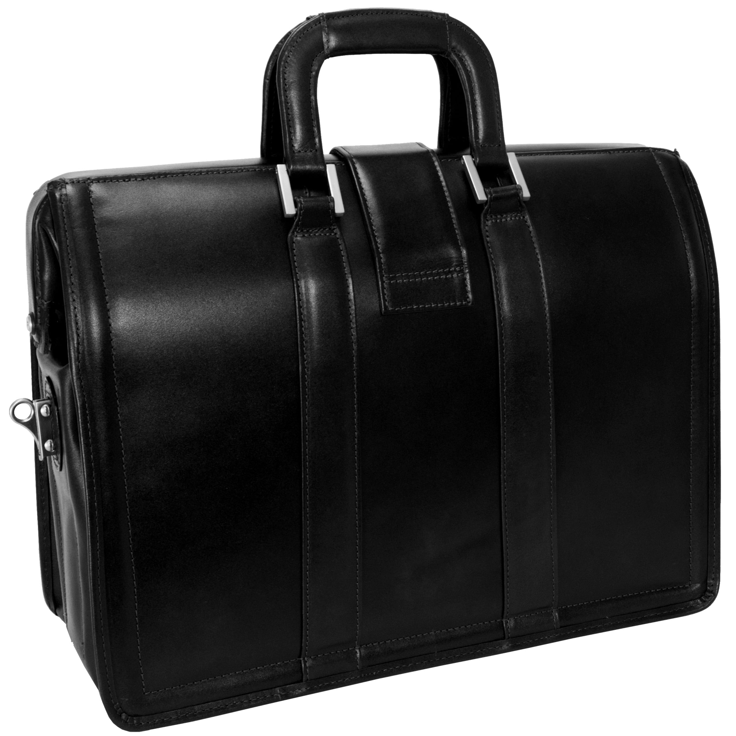 McKlein, V Series, MORGAN, Top Grain Cowhide Leather, 17" Leather Litigator Laptop Briefcase