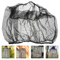 Baluue Bird Cage Cover Birdcage Black Polyester Plumes 1Pcs