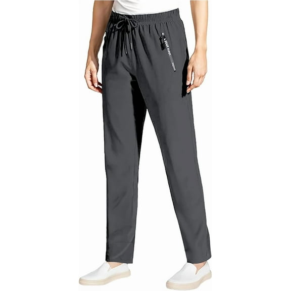 Comfys Fit StretchActive Women's Ultra Stretch Ice Silk Pants - Quick Drying Casual Elastic Waist Comfort Stretch Pants for Women Over 50