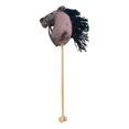 thumbnail image 3 of Caballo de peluche con ruedas, relincha y galopa, 31,5 pulgadas, divertido juego de simulación con ruedas para niños, niñas y niños. Marrón oscuro, 3 of 8