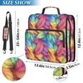 thumbnail image 2 of FORMRS Zipper Binder with Shoulder Strap 2-inch Ring 500 Sheet Capacity File Bag, Vibrant Leaves Pattern, 2 of 5