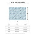 thumbnail image 5 of Naloa blue Scarf Bear Flannel Fleece Throw Blanket for Bed Couch, Thick Blanket - All Seasons Suitable for Women, Men and Kids-40"x30", 5 of 6