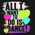 thumbnail image 2 of Girl's CHIN UP All I Want to Do is Dance  Graphic Tee Black Small, 2 of 4