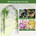 thumbnail image 7 of Gymax 99'' Tall Garden Arch Arbor Trellis w/6 Combination Ways & 2 Installation Methods, 7 of 7