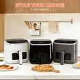 thumbnail image 5 of SHOUFTW 4QT Compact Air Fryer, 4-in-1 Crisp, Roast, Reheat & Dehydrate, Easy-Clean Dishwasher-Safe Parts, Black, 5 of 10