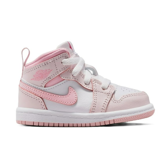 Jordan 1 Mid (TD) Toddlers Shoes Pearl Pink/Med Soft Pink-White dq8425-600