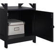 thumbnail image 3 of Home Square End Table with Cabinet Cherry and Black - Set of 2, 3 of 5