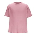 thumbnail image 5 of Men's Shirts Dgankt Men's Solid Color Casual Athletic Short Sleeve Round Neck Pullover Top Mens Crew Neck T Shirts, 5 of 6