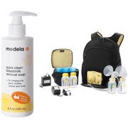 Medela Pump in Style Advanced Double Electric Breast Pump Backpack with Bonus Quick Clean Soap, 6 Fl oz