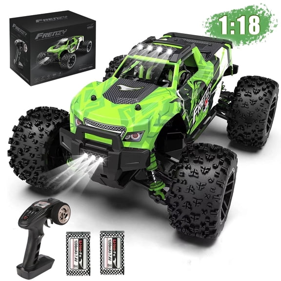 Beefunni RC Car 1:18 All Terrain, 40 MPH High Speed 4WD Off-Road RC Trucks, with 2.4 GHz Remote Control, 4X4 Waterproof Monster Truck  with 2 Rechargeable Batteries, Toys Gifts