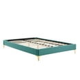 thumbnail image 3 of Modway Sutton King Modern Performance Velvet Bed Frame in Teal Green, 3 of 3