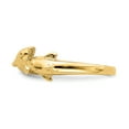 thumbnail image 4 of 14k Yellow Gold Dolphin Kissing Dolphin Band Ring, 4 of 7