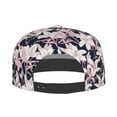 thumbnail image 2 of Kdxio Lilies Flowers Print Snapback Hat for Men Women,Adjustable Baseball Cap, 2 of 7
