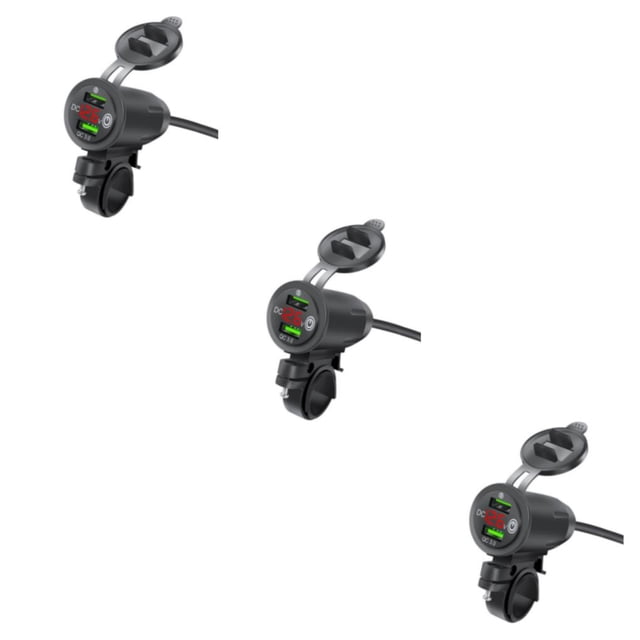 Kenally Adaptador de carga para motocicleta con tapa roja Type1 NO1