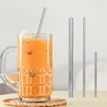thumbnail image 5 of Perfect for Coffee & Milk Lovers ECO-Friendly Reusable Stainless Steel Straws with Cleaning Brush & Cloth, 5 of 8