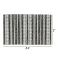 thumbnail image 3 of Ako 2 x 3 Indoor Outdoor Small Area Rug, Ivory Abstract Design, Gray Tones, 3 of 3