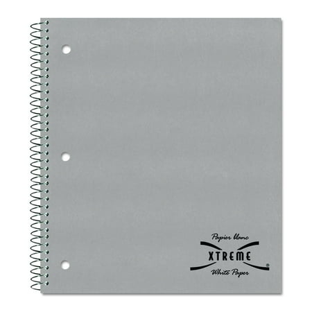 National Subject Wirebound Notebook, College/Margin Rule, 11 x 8 7/8, White, 100 Sheets