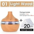 thumbnail image 1 of Aromatherapy Essential Oil Diffuser 300ml 6 Hours Wood Air Humidifier Electric Aroma Diffuser Mist for Large Room  Home  Baby Bedroom  7 Colors Lights Changing, 1 of 8