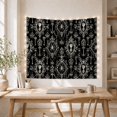 thumbnail image 5 of Intricate Damask with Skeleton Keys and Spiderwebs, Spooky Gothic for Gothic Decor Fans, Victorian Macabre Art Decor, Halloween Gift, Tapestry Wall Hanging for Living Room and Bedroom, 5 of 7