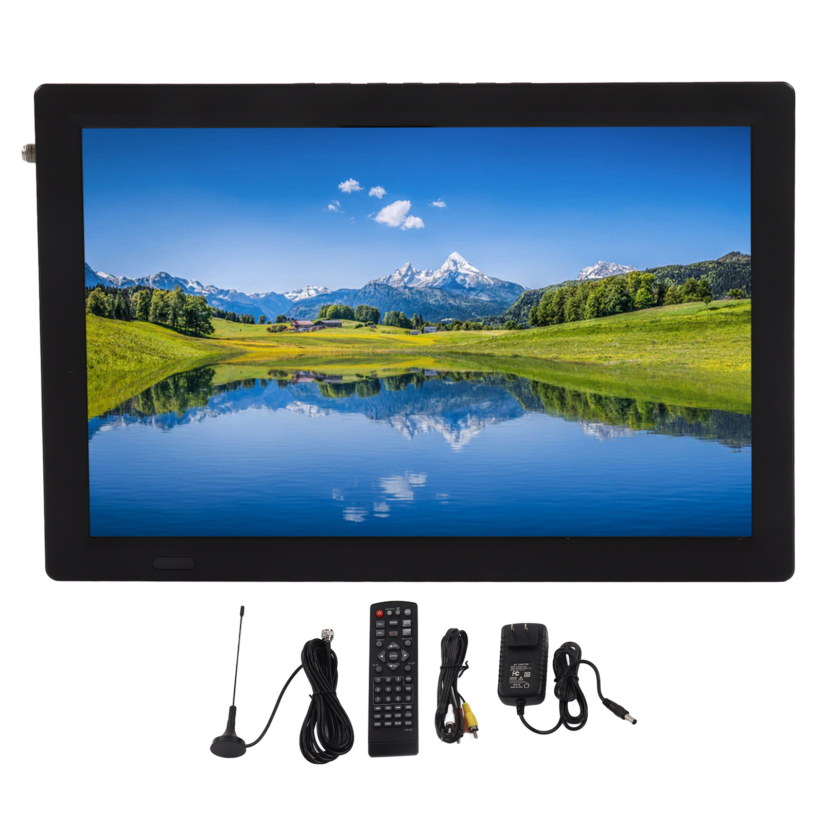 14 Inch Portable Tv Portable Tv Lcd Monitor Rechargeable Portable Tv 14 Inch Portable Digital LED TV On Screen High Sensitivity Rechargeable TV LCD Monitor With Remote Control - image 5 of 8