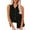 Black Shirts, variant on CAIVO Summer Womens Sleeveless V Neck Button Down Solid Color Casual Linen Shirts Tank Blouse Classic Back To School Tops
