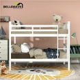 thumbnail image 6 of BELLEMAVE Full over Full Bunk Beds, Wood Bunk Bed with Ladder, Headboard and Footboard, Convertible Bunk Beds for Teens(White), 6 of 13