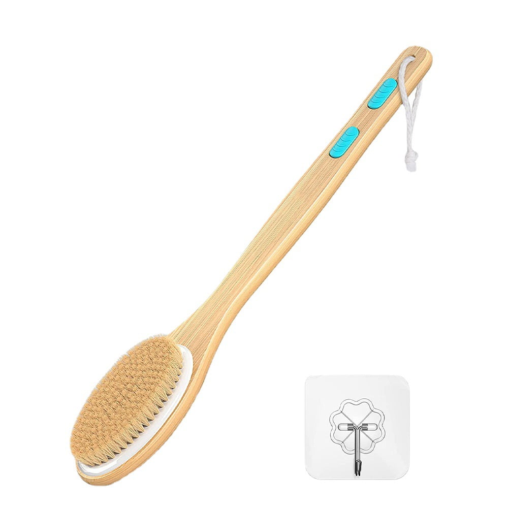 Brosse À Dos Avec Long Manche En Poils Doux Naturels Pour Le Dos Et La