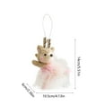 thumbnail image 3 of 7.5 Inch Felt Christmas Ornaments - Handmade Holiday Hanging Decor with Snowflakes & Reindeer for Tree, Wreaths & Rustic Farmhouse Decor, 3 of 6