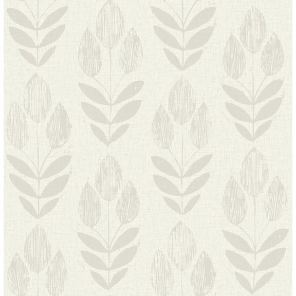 Chesapeake Garland Light Grey Block Tulip Wallpaper