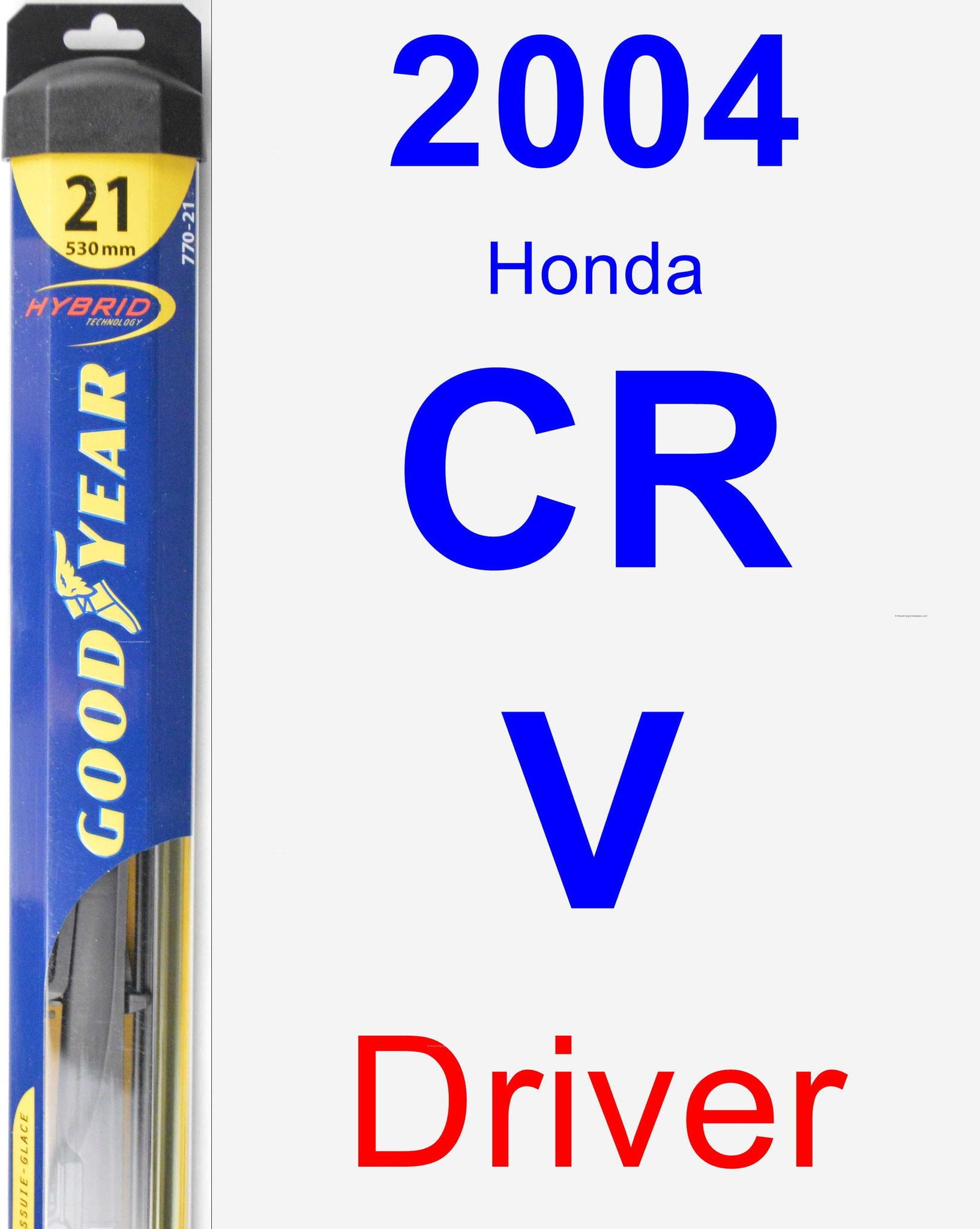 2004 Honda CR V Wiper Blade Set Kit Front 2 Blades Hybrid