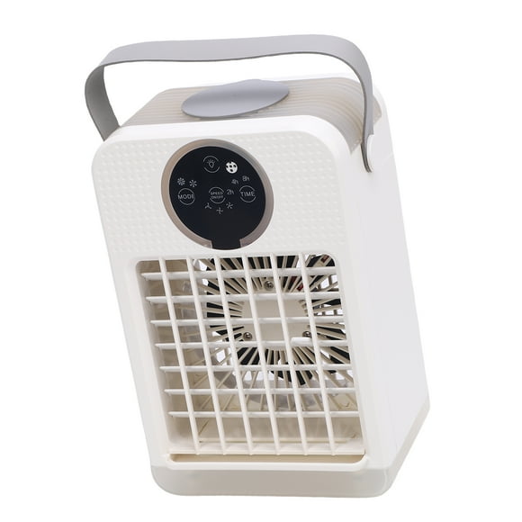 Mini AC Fan, User Friendly Low Noise Evaporative Mini Room Air Conditioner 7 Color Light Multifunctional Physical Cooling Technology for Bedroom