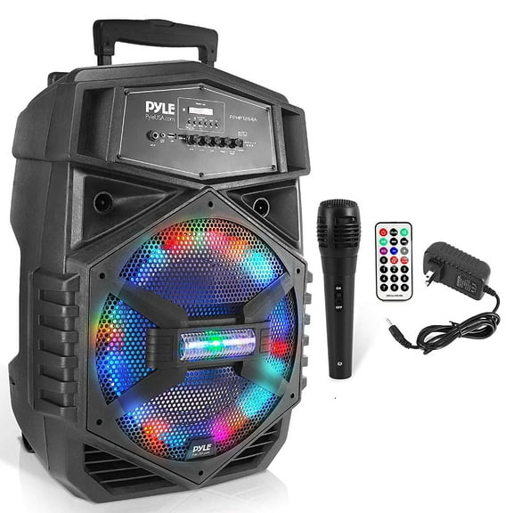 Pyle PPHP1264A Portable Outdoor Bluetooth PA Speaker System w/ Microphone