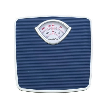 SmartHeart Analog Body Weight Scale | Mechanical Scale | 286 lbs 130 kg Capacity | Non-Skid | Simple Dial Calibration