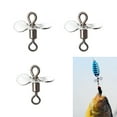 thumbnail image 2 of 10Pcs Stainless Spinnerbait Props Plug Casting Fly Propeller Spinnerbait Fishing Lures Topwater Fishing Lures, 2 of 8