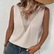 thumbnail image 4 of Camiseta Sin Mangas Para Mujer Camisetas Sin Mangas Moda Casual Color Sólido Cuello en V Encaje Costura Chaleco Y Tops Odeerbi  ODB168886, 4 of 6