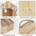 thumbnail image 2 of Casa de pájaros para ventana al aire libre con cordón de ventosa fuerte - Casa de pájaros de madera transparente para exteriores, diseño de nido de pájaro transparente para una fácil visualizac esquí esquí Gafas de esquí, 2 of 5